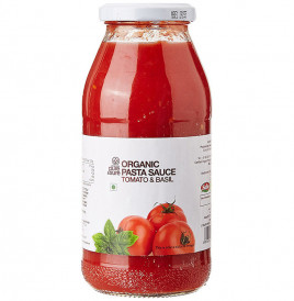 Pure & Sure Organic Pasta Sauce Tomato & Basil  Glass Bottle  500 grams